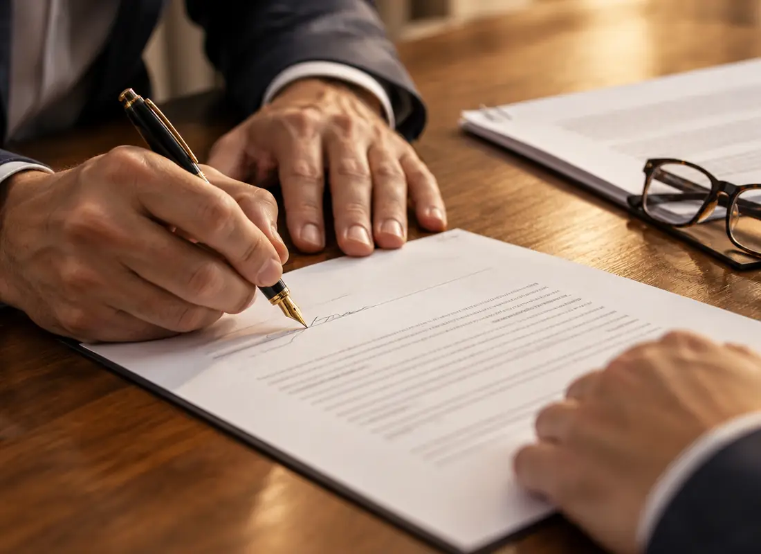 Firma di un contratto di garanzia per un appalto pubblico